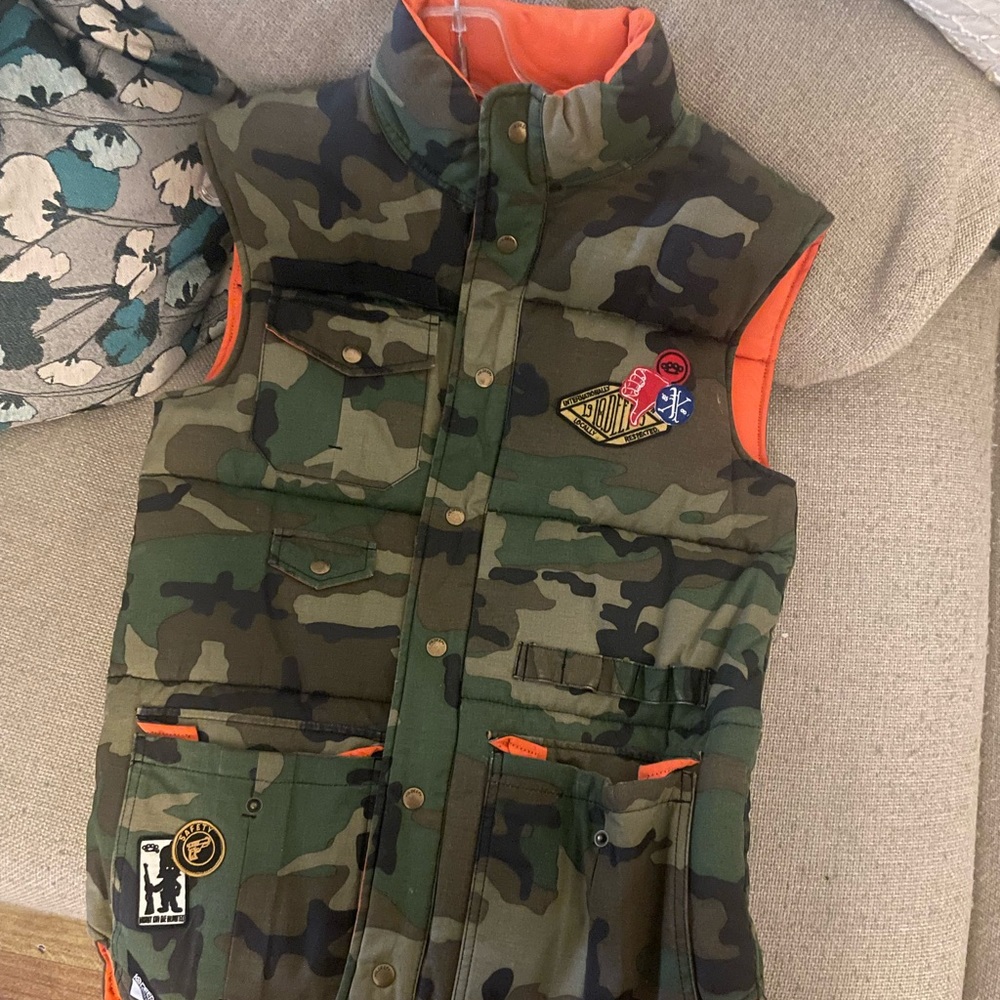 10 deep reversible vest vintage